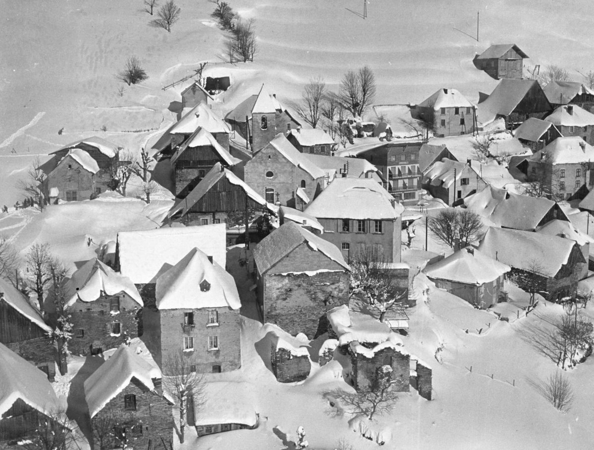 Le village de Villard-Reculas - Décembre 1962