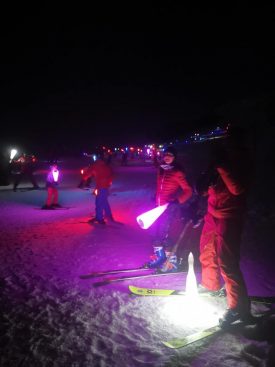 Descente aux flambeaux avec l’Ecole du Ski Français