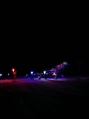 Fakkelafdaling met de Franse skischool_Villard-Reculas